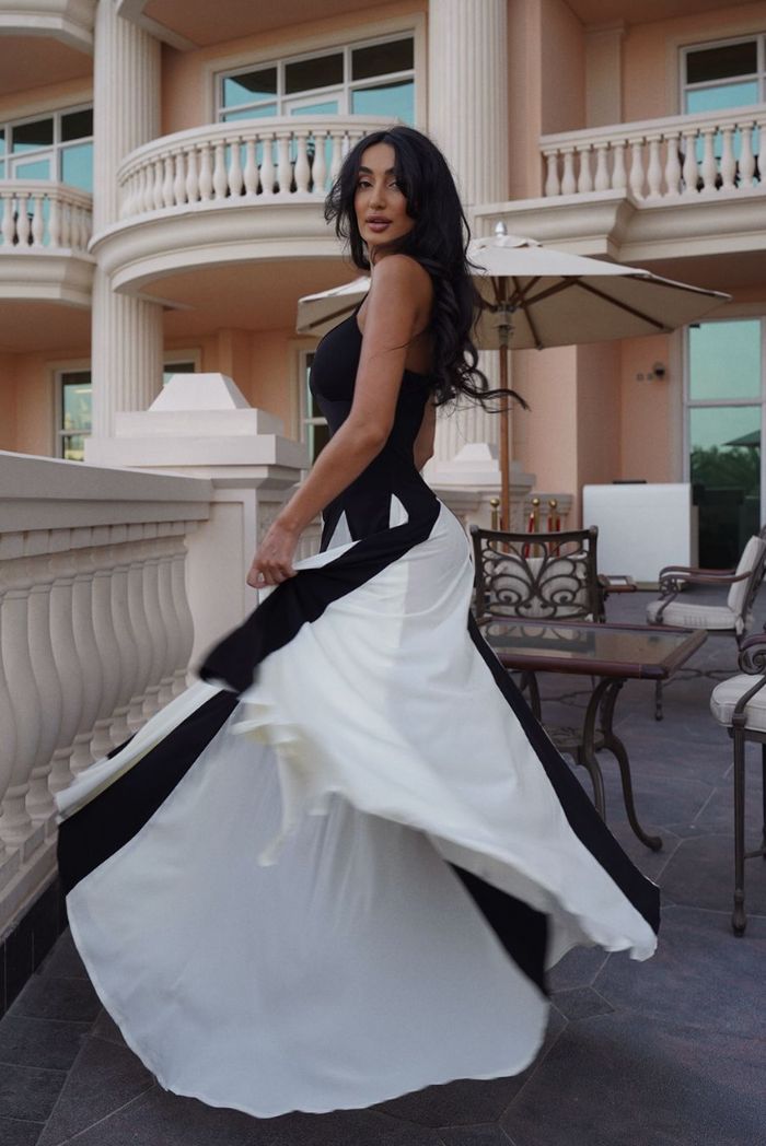 ELIANA | Sukienka Maxi z Panelami