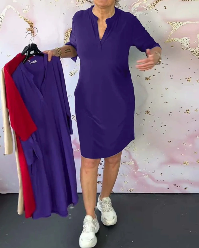 ISABEL | Elegancka Sukienka z Dekoltem w Serek