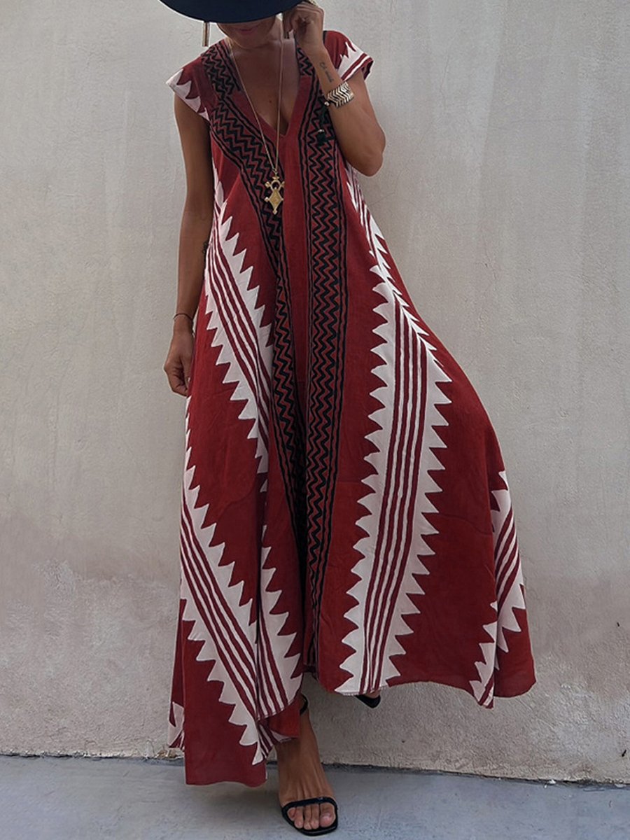 NOELIA | Sukienka bez rękawów z dekoltem w serek