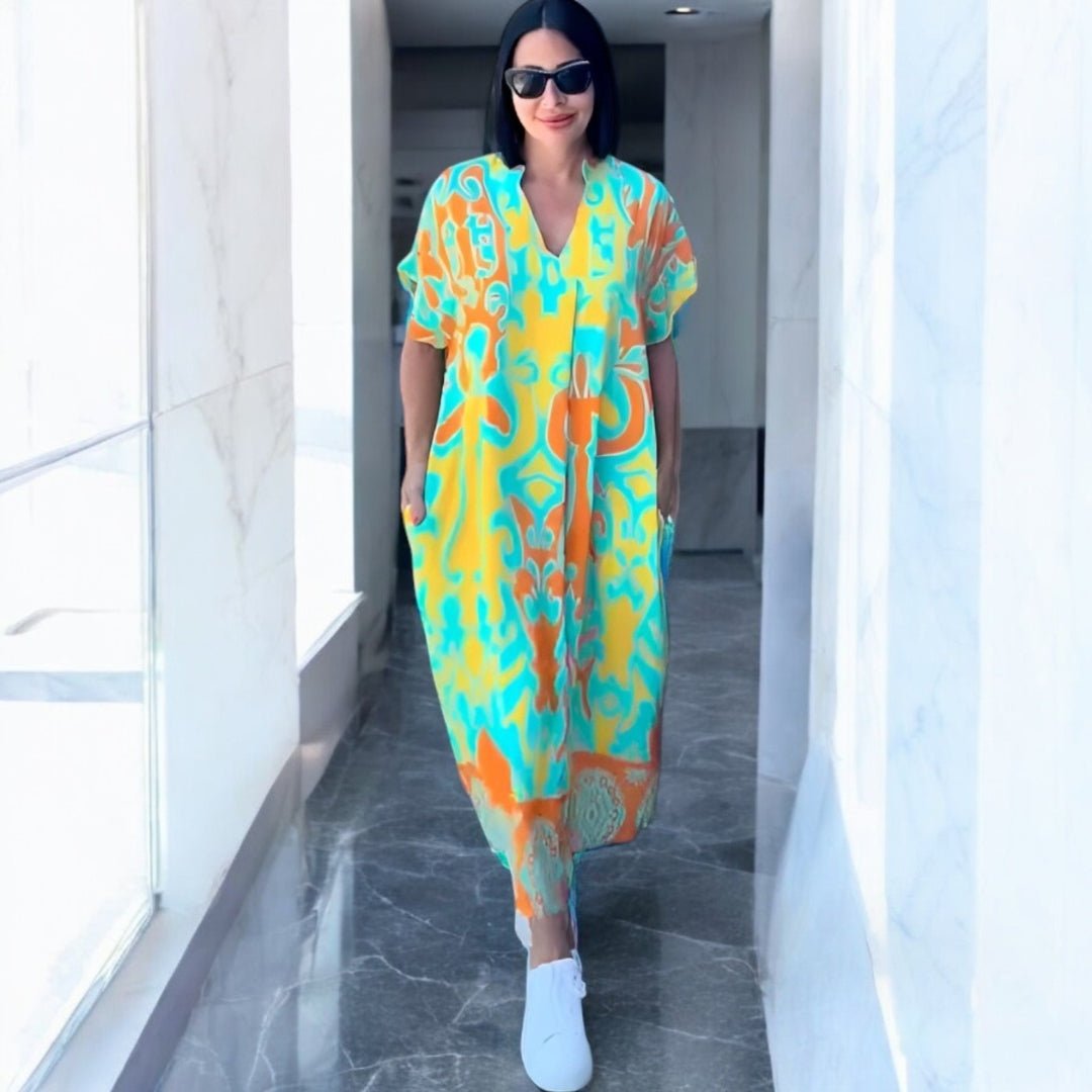 LENA | Elegancka Sukienka w Kwiaty