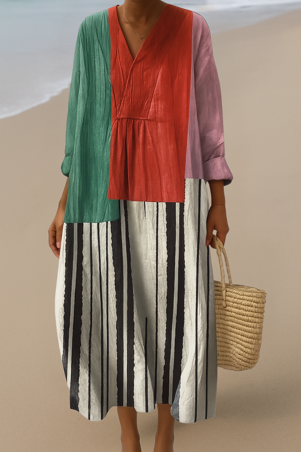 SOFIE | Artystyczna Maxi-sukienka – Pokaż się z bezwysiłkowym stylem