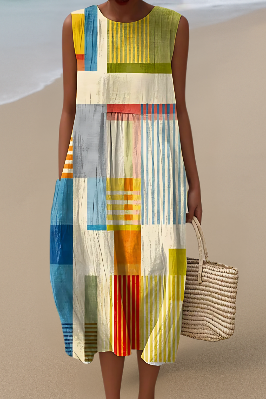 SOFIE | Sukienka bez rękawów – Prosta elegancja na słoneczne dni