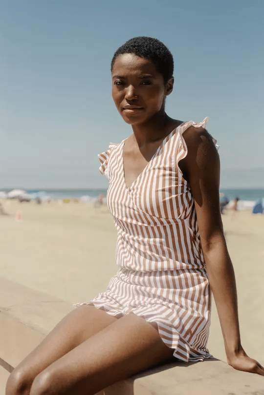 AGNIESZKA | Kostium kąpielowy z falbanami i wsparciem biustu