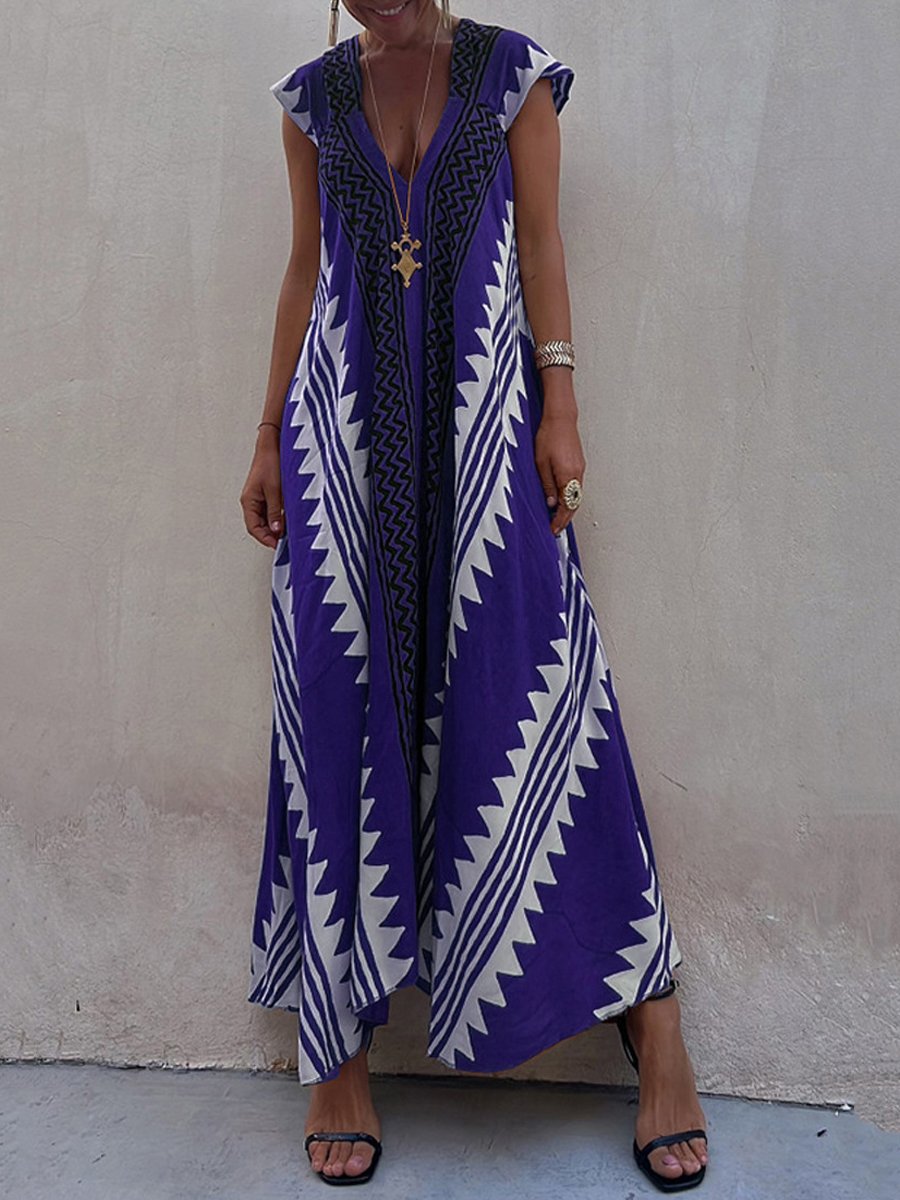 NOELIA | Sukienka bez rękawów z dekoltem w serek