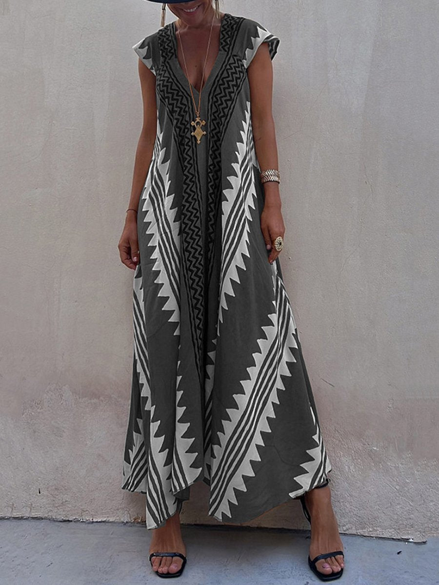 NOELIA | Sukienka bez rękawów z dekoltem w serek