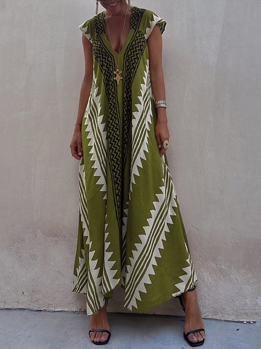 NOELIA | Sukienka bez rękawów z dekoltem w serek